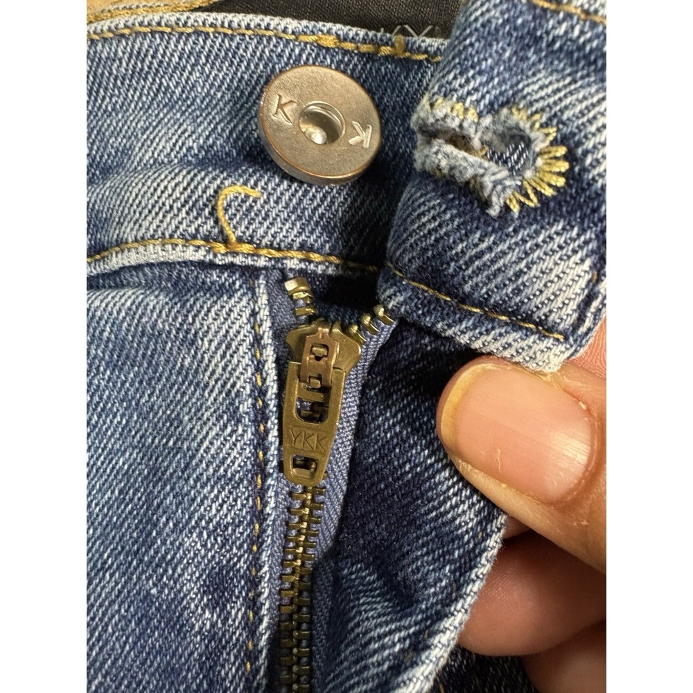 Kendall and Kylie The Drifter High Rise Shorts Women 13/31 Blue Denim - Picture 2 of 11